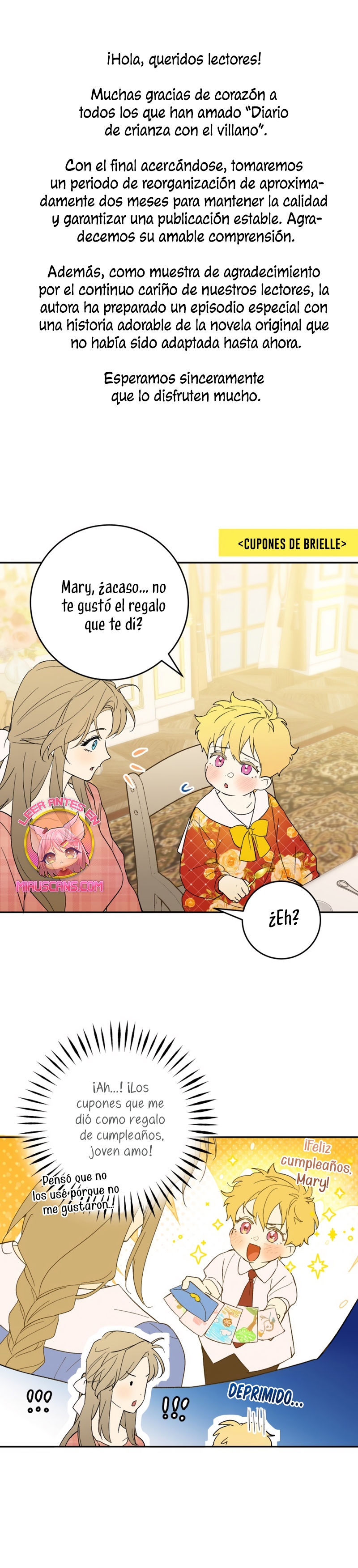 El diario de crianza con el Villano Capítulo 85.5 - Página 3