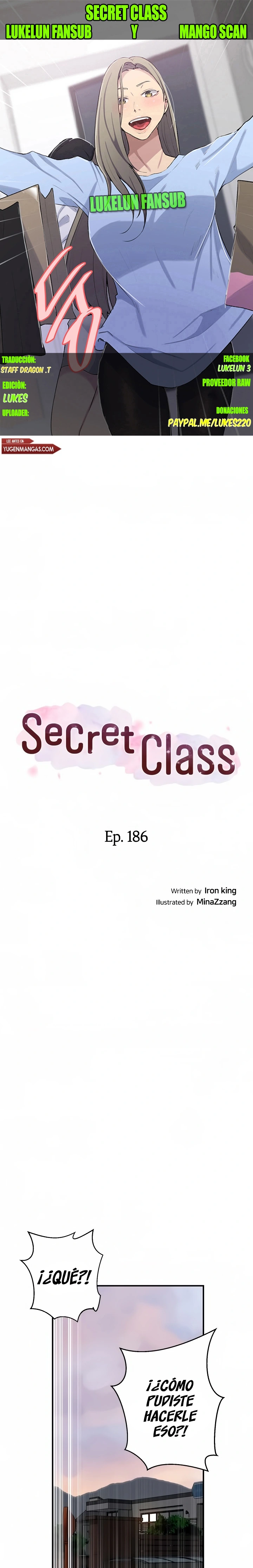 Clases Secretas Capítulo 186 - Página 1