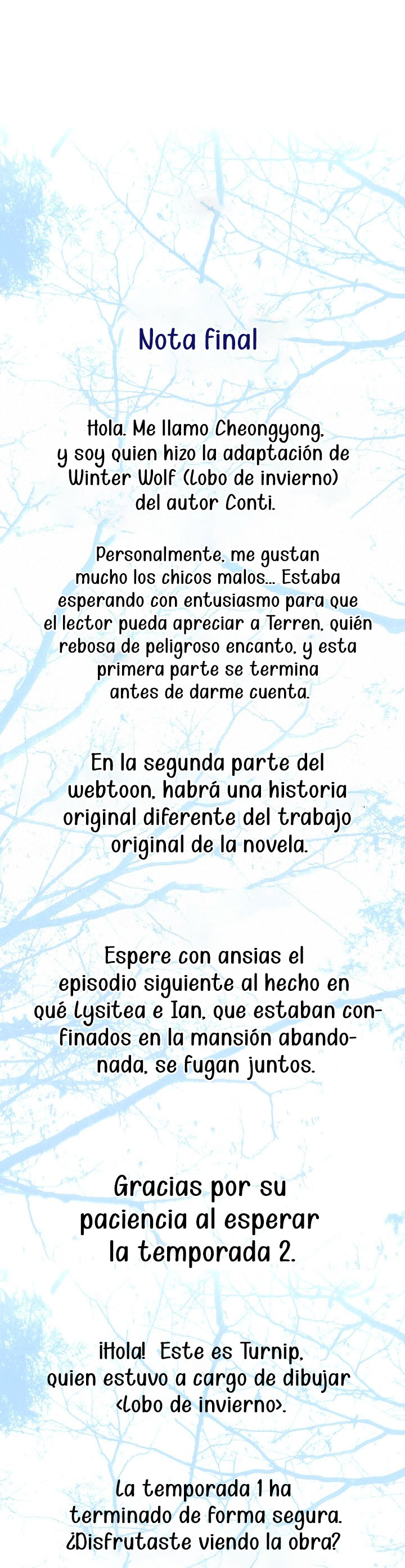 Lobo de invierno Capítulo 37.5 - Página 2