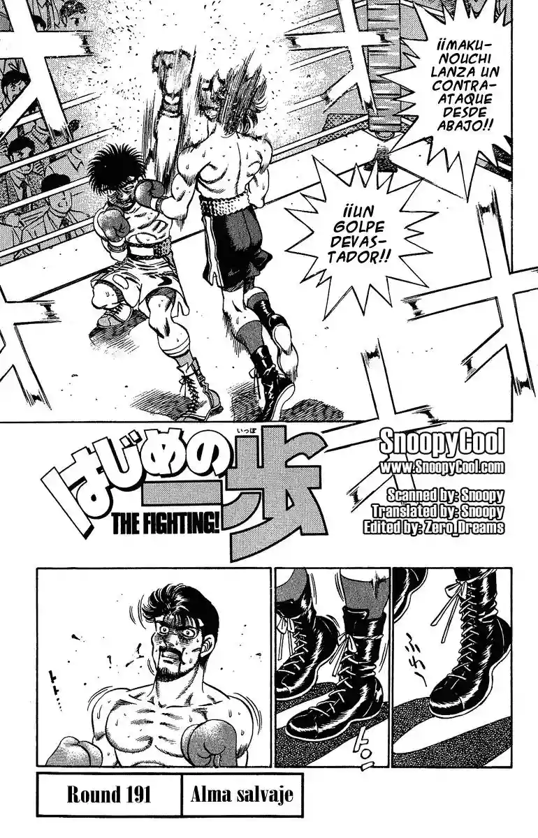 Hajime no Ippo Capítulo 191 - Página 1