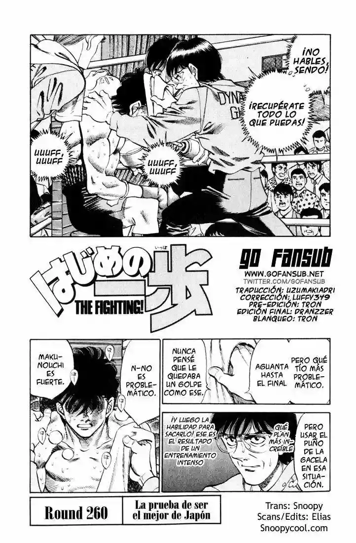 Hajime no Ippo Capítulo 260 - Página 1