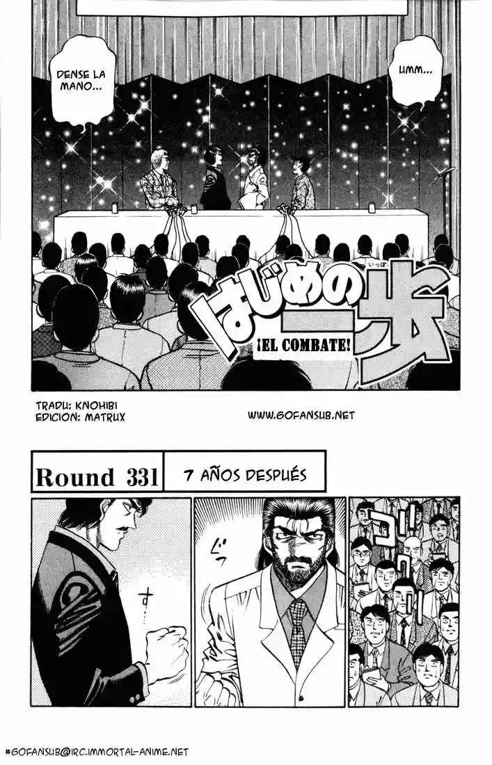 Hajime no Ippo Capítulo 331 - Página 1
