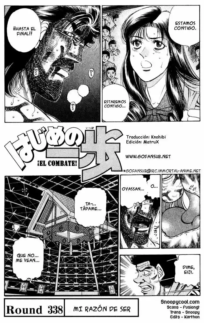 Hajime no Ippo Capítulo 338 - Página 1