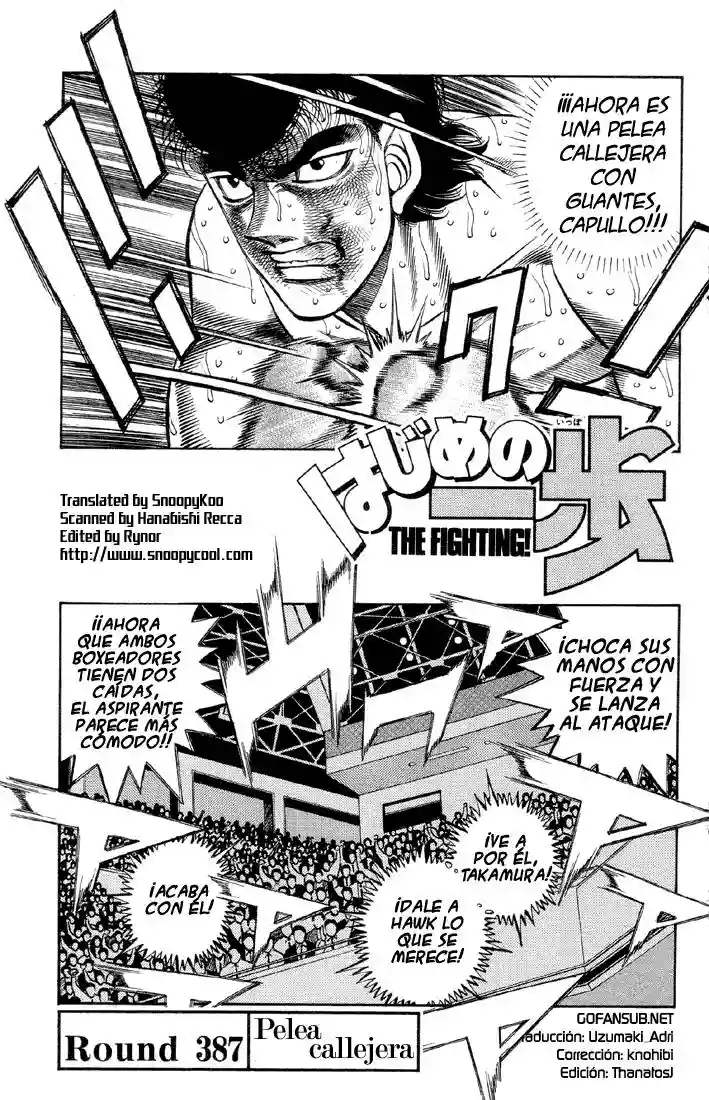 Hajime no Ippo Capítulo 387 - Página 1