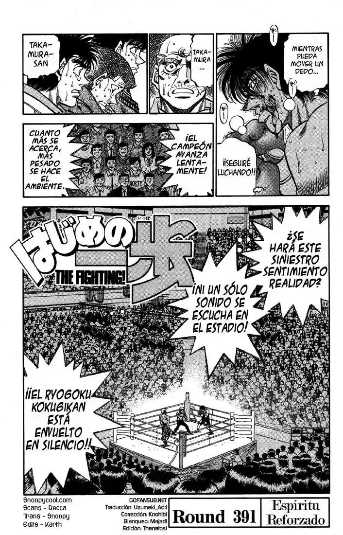 Hajime no Ippo Capítulo 391 - Página 1