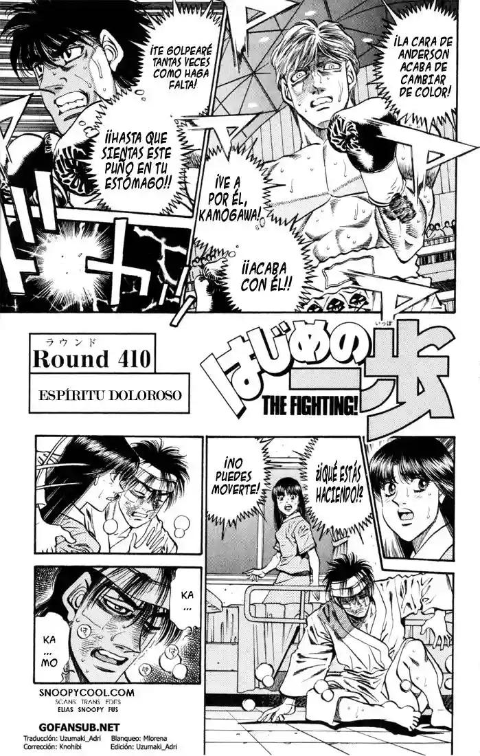 Hajime no Ippo Capítulo 410 - Página 1