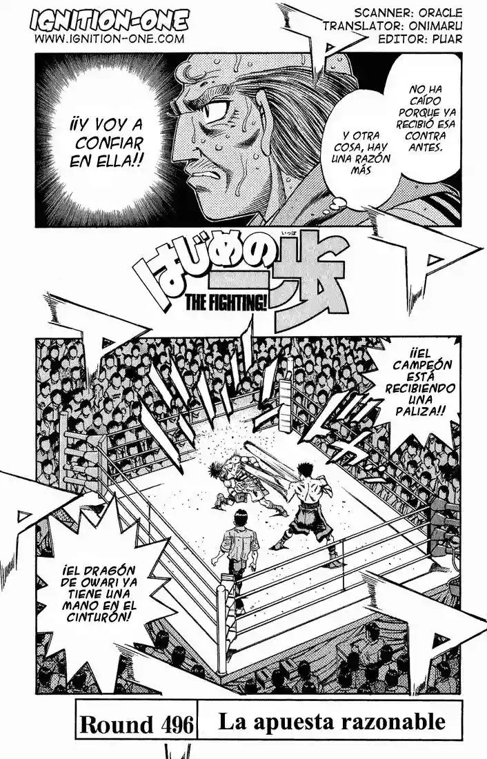 Hajime no Ippo Capítulo 496 - Página 1