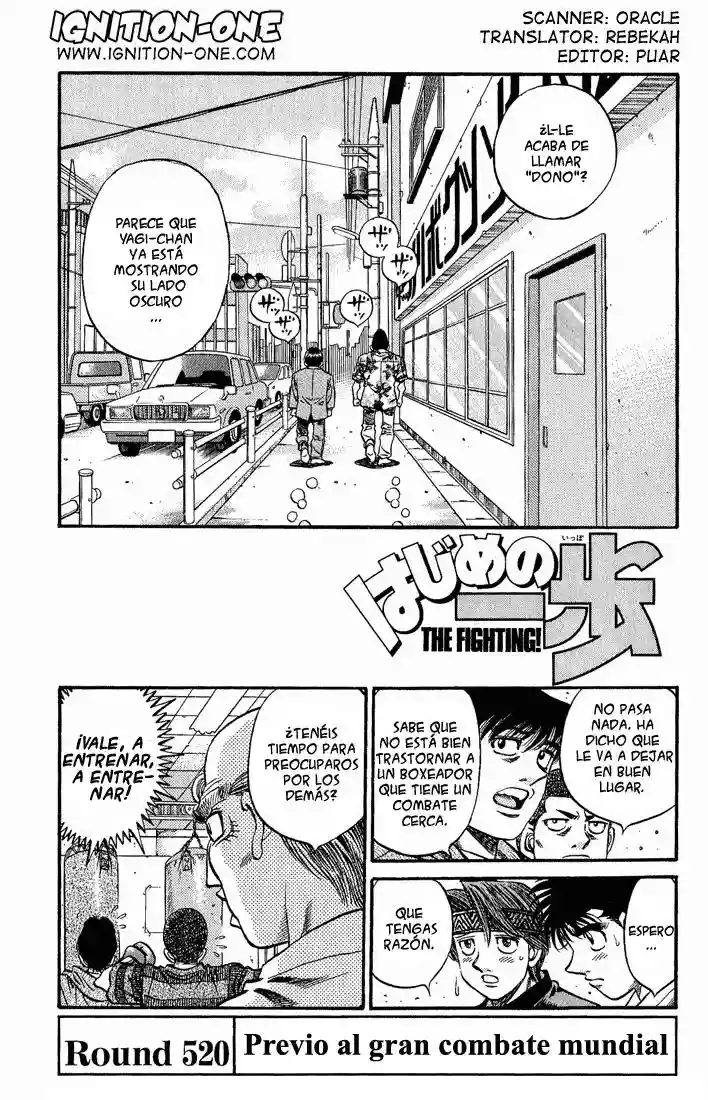 Hajime no Ippo Capítulo 520 - Página 1