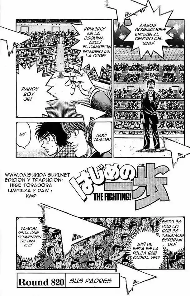 Hajime no Ippo Capítulo 820 - Página 1