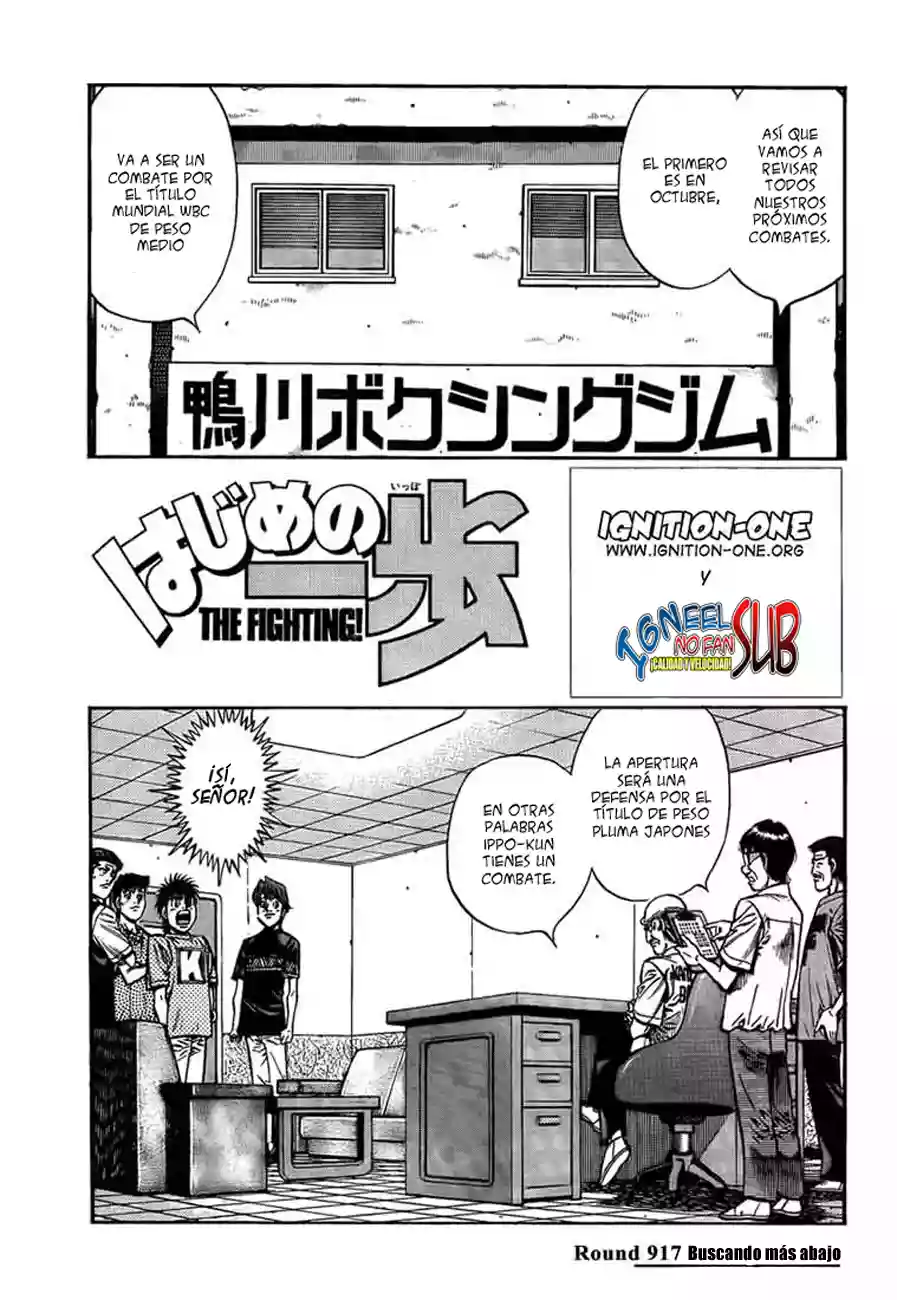 Hajime no Ippo Capítulo 917 - Página 1
