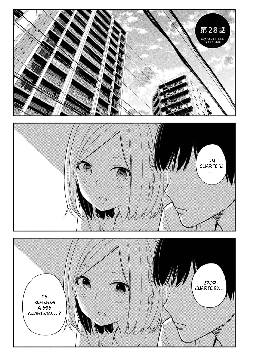 Karami Zakari: Boku no Honto to Kimi no Uso Capítulo 28 - Página 1