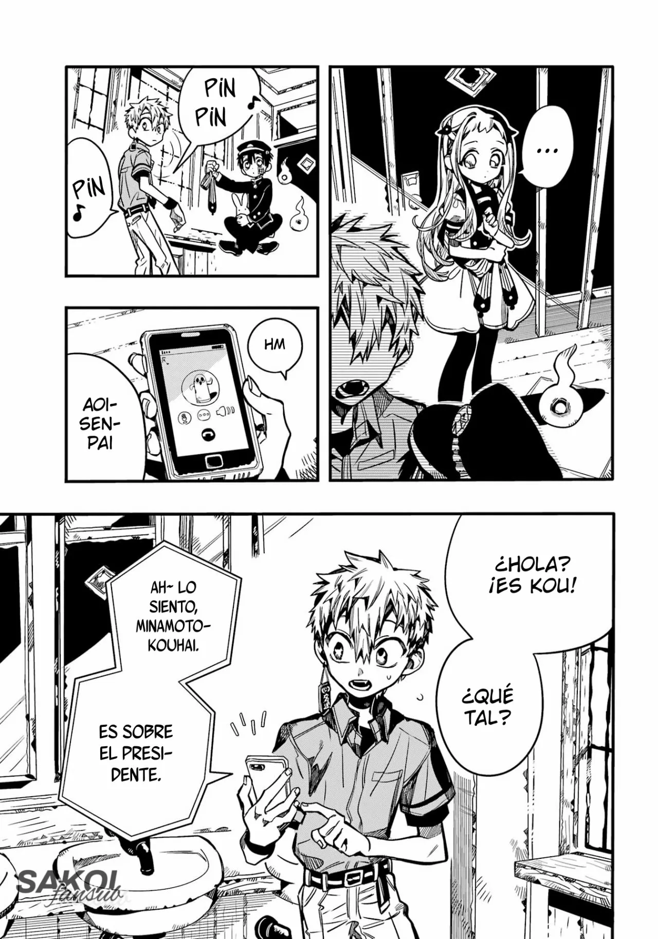 Jibaku Shounen Hanako-kun Capítulo 96 - Página 13