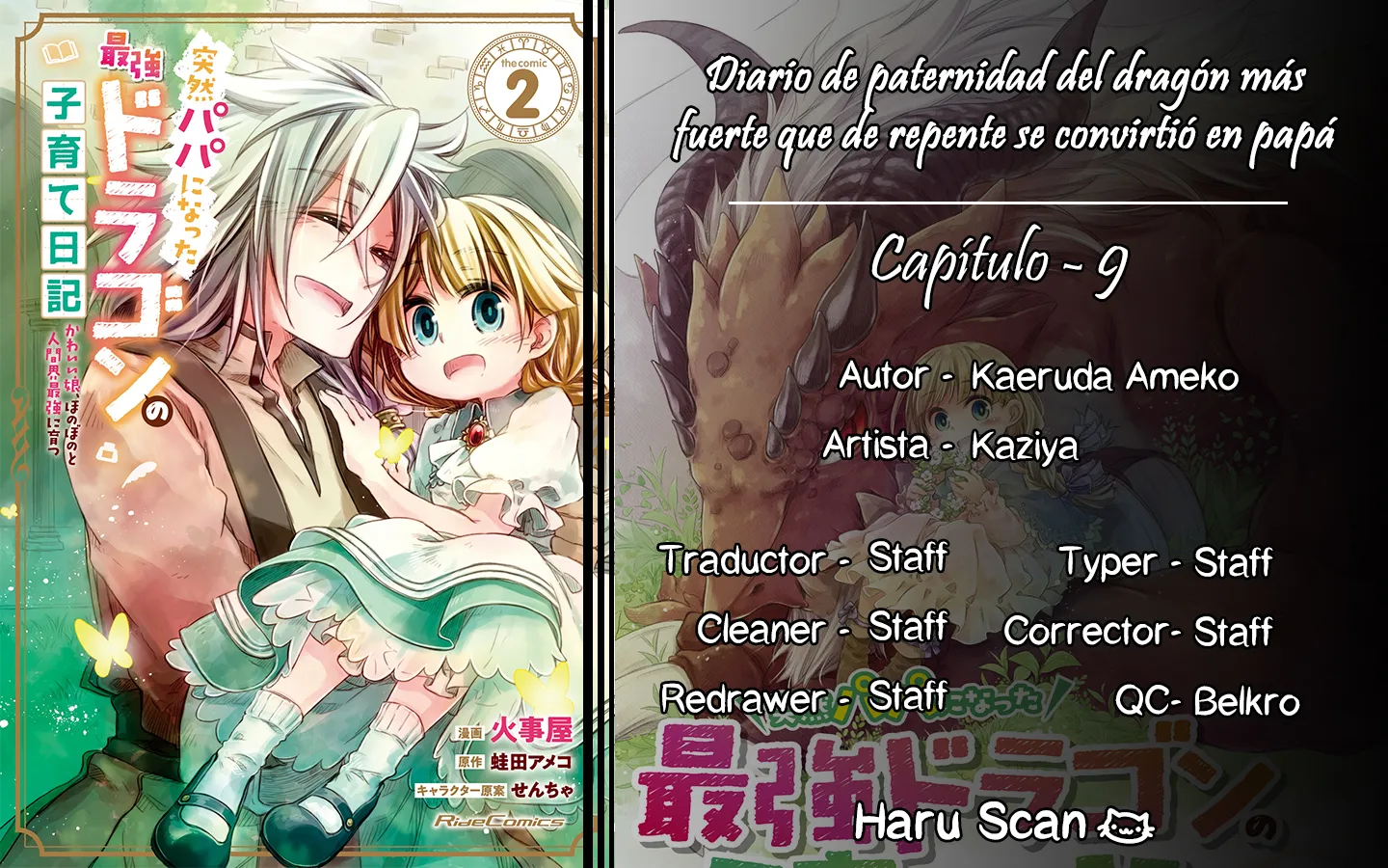 Diario de paternidad del dragón más fuerte que de repente se convirtió en papá～Hija linda, reconfortante y que crece para ser la más fuerte del mundo humano Capítulo 9 - Página 1